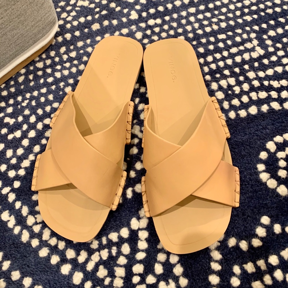 Nico Slide in Sepia Vacchetta Leather